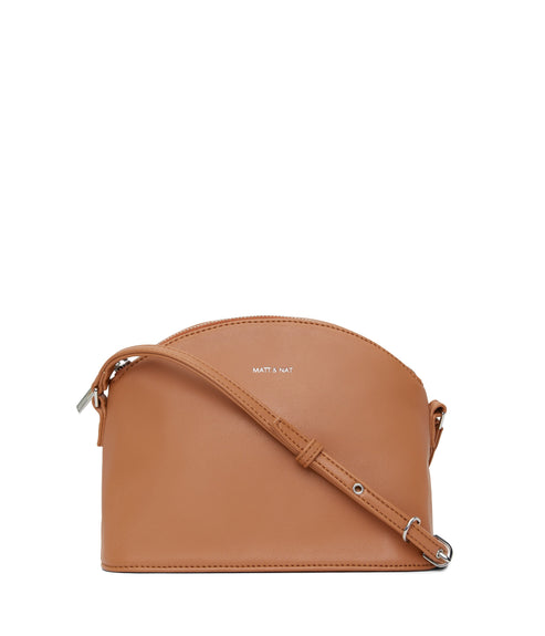 LEONA Vegan Crossbody Bag - Loom | Color: Tan - variant::maple
