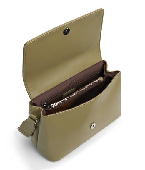 VIKA Vegan Crossbody Bag - Loom | Color: Green - variant::ivy