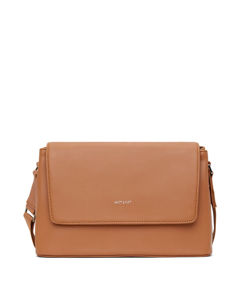 VIKA Vegan Crossbody Bag - Loom | Color: Tan - variant::maple