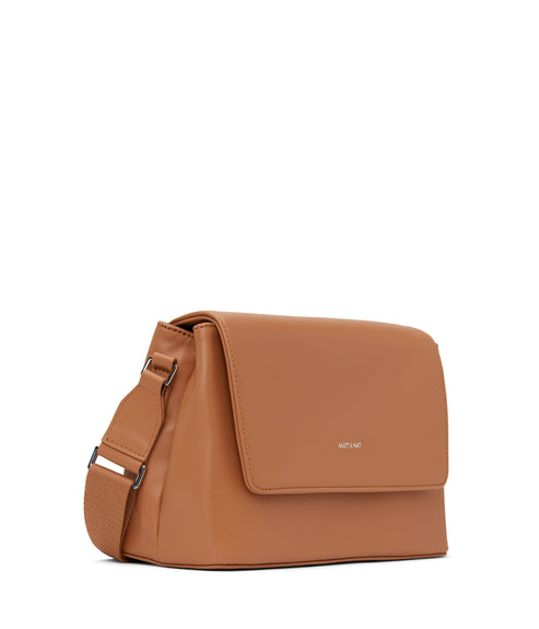 VIKA Vegan Crossbody Bag - Loom | Color: Tan - variant::maple