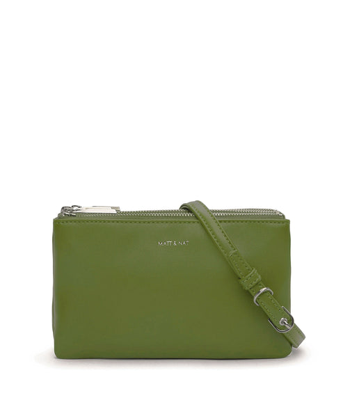 TRIPLET Vegan Crossbody Bag - Loom | Color: Green - variant::parrot