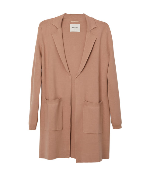 PARKES Women’s Open Front Cardigan | Color: Pink - variant::blush