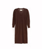 FRANEK Long sleeve button front longline cardigan | Color: Brown - variant::brown