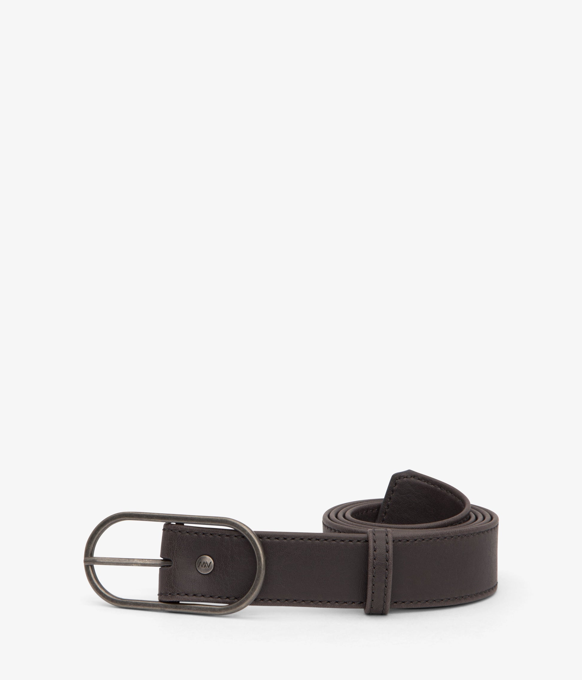 NEIL Women's Vegan Leather Belt | Color: Grey - variant::charcoal