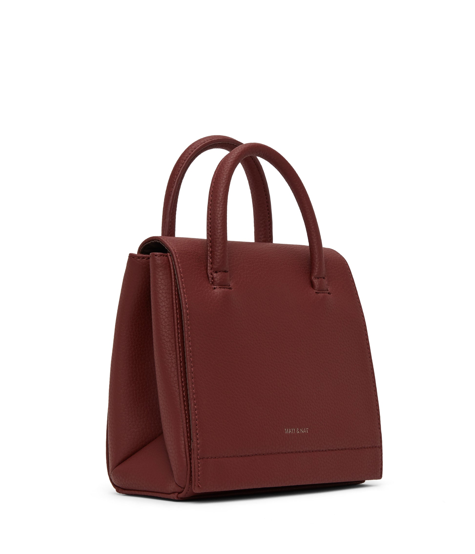 ADELSM Small Vegan Satchel - Purity | Color: Red - variant::beet