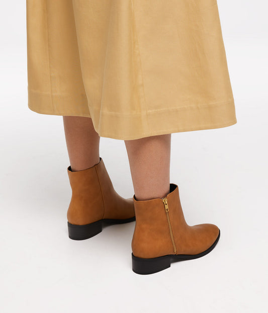 LIMAN Women's Vegan Flat Boots | Color: Beige - variant::nude