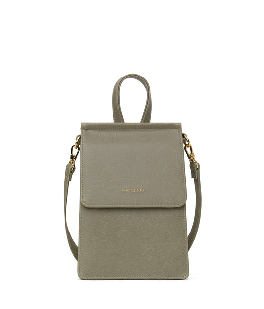 THESSA Vegan Crossbody Bag - Vintage | Color: Green - variant::sage