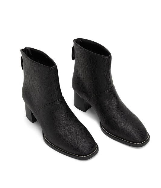 ERIVO Vegan Block Heel Boots | Color: Black - variant::black