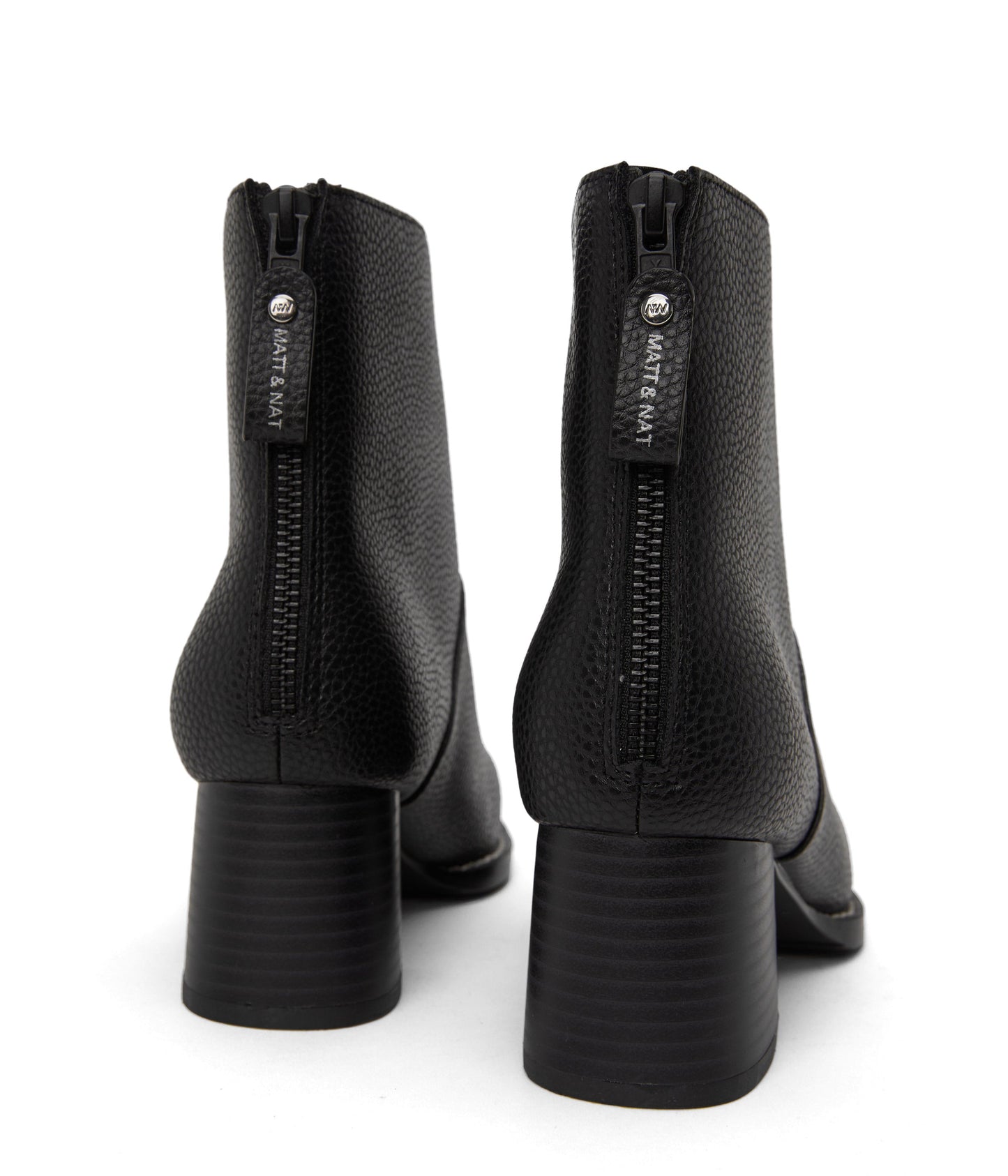 ERIVO Vegan Block Heel Boots | Color: Black - variant::black