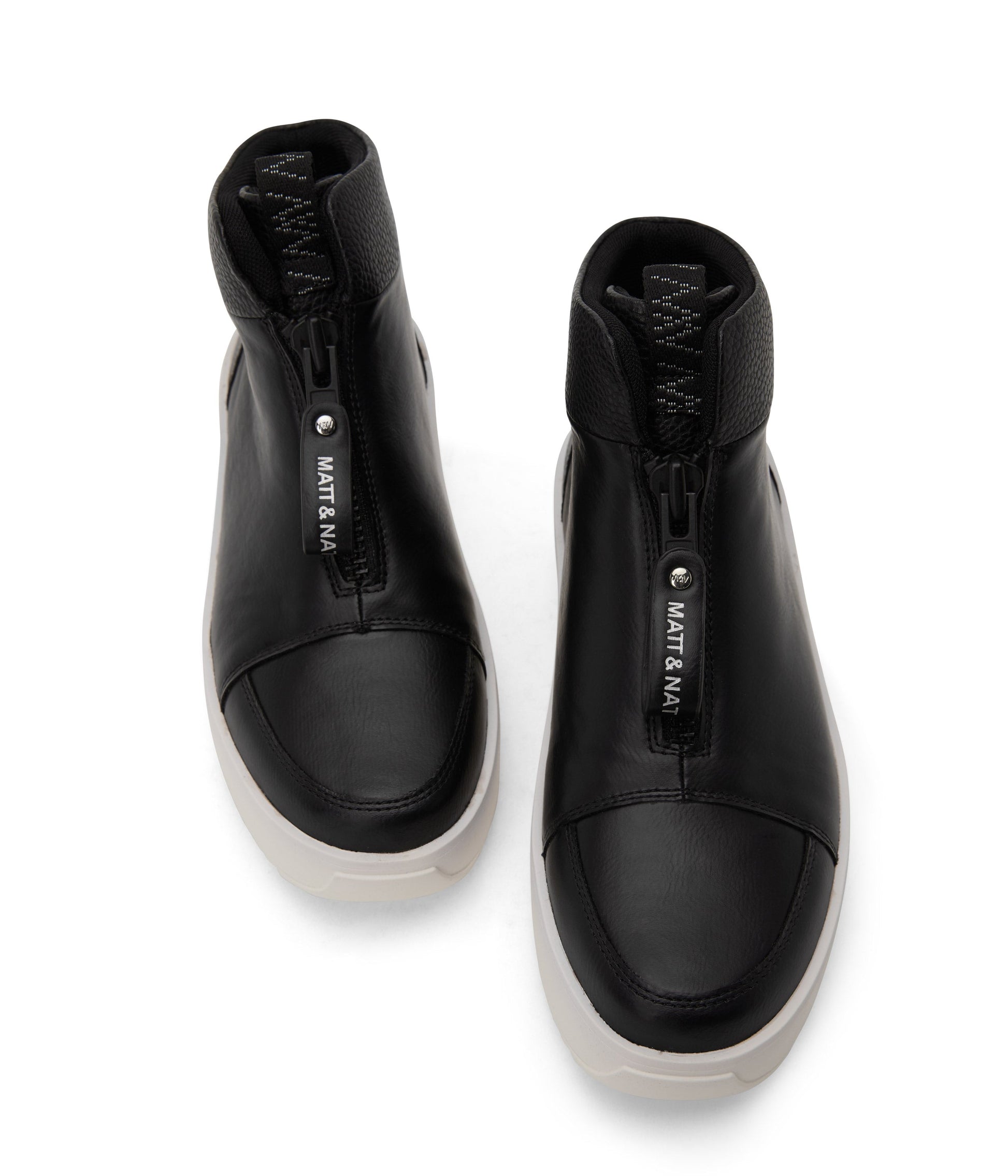 FLERI Women's Vegan High Top Sneakers | Color: Black - variant::black