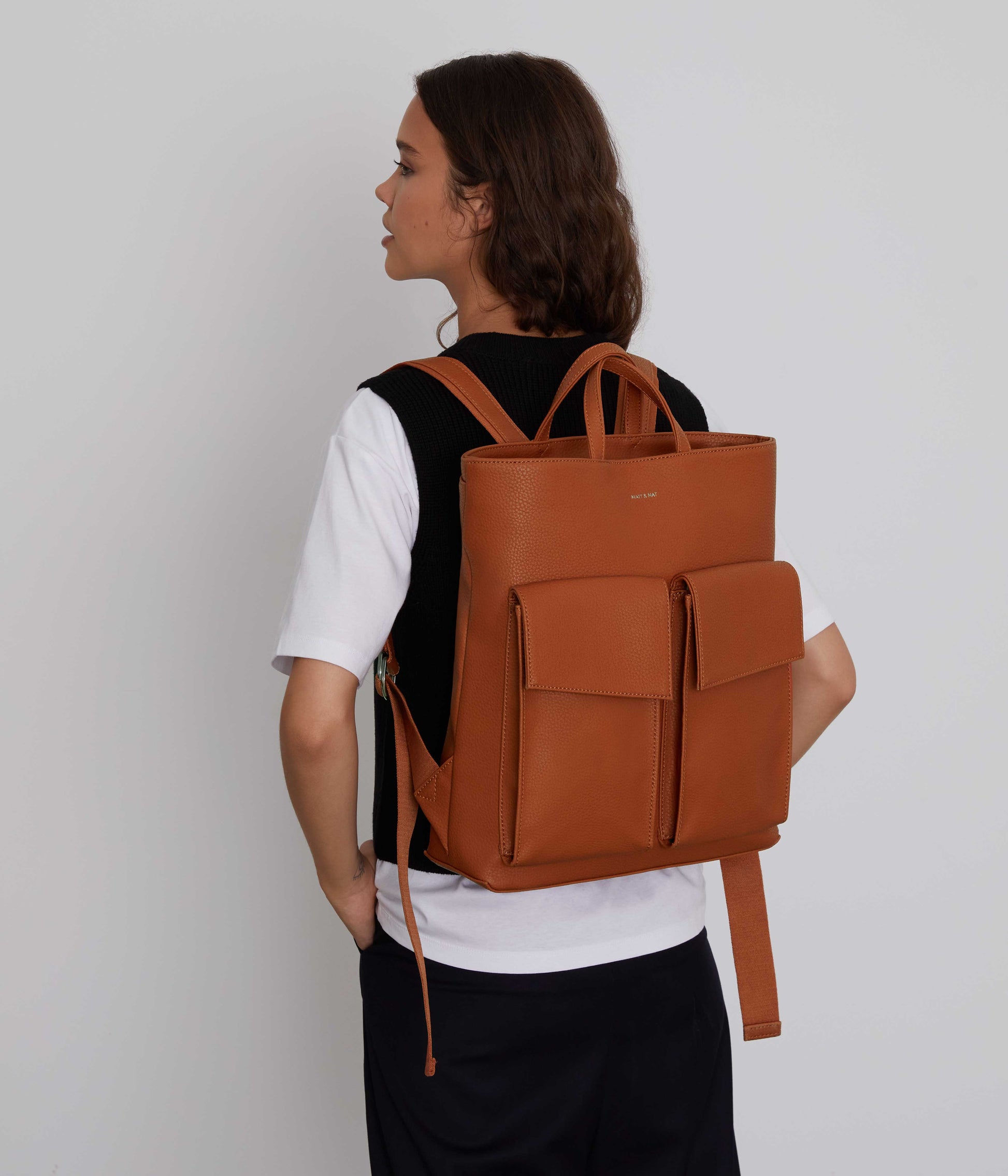 MYRON Vegan Backpack - Purity | Color: Green - variant::meadow