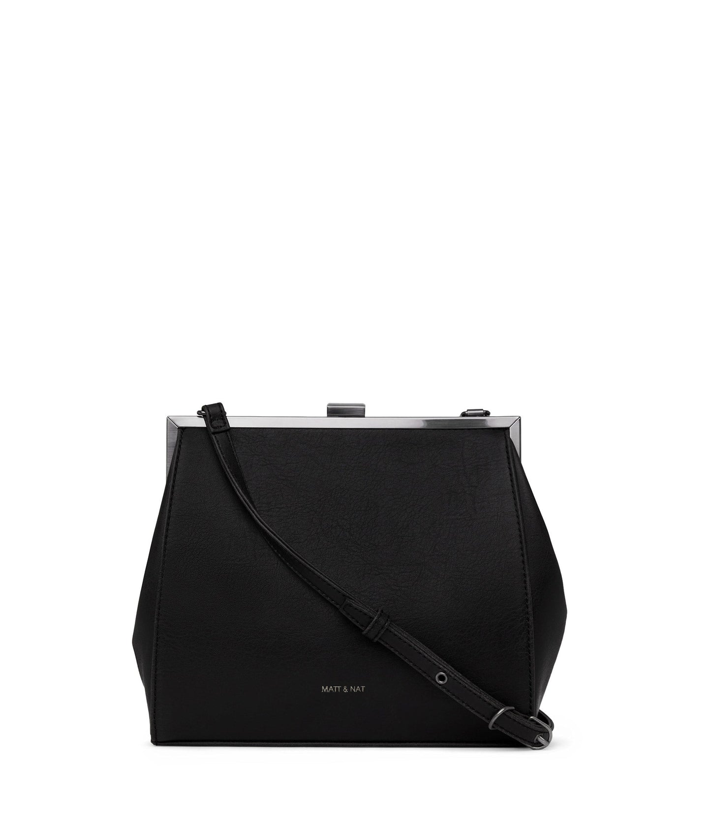 REIKA Vegan Frame Crossbody Bag - Vintage | Color: Black - variant::blkant