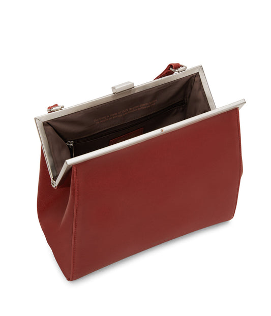 REIKA Vegan Frame Crossbody Bag - Vintage | Color: Red - variant::barn