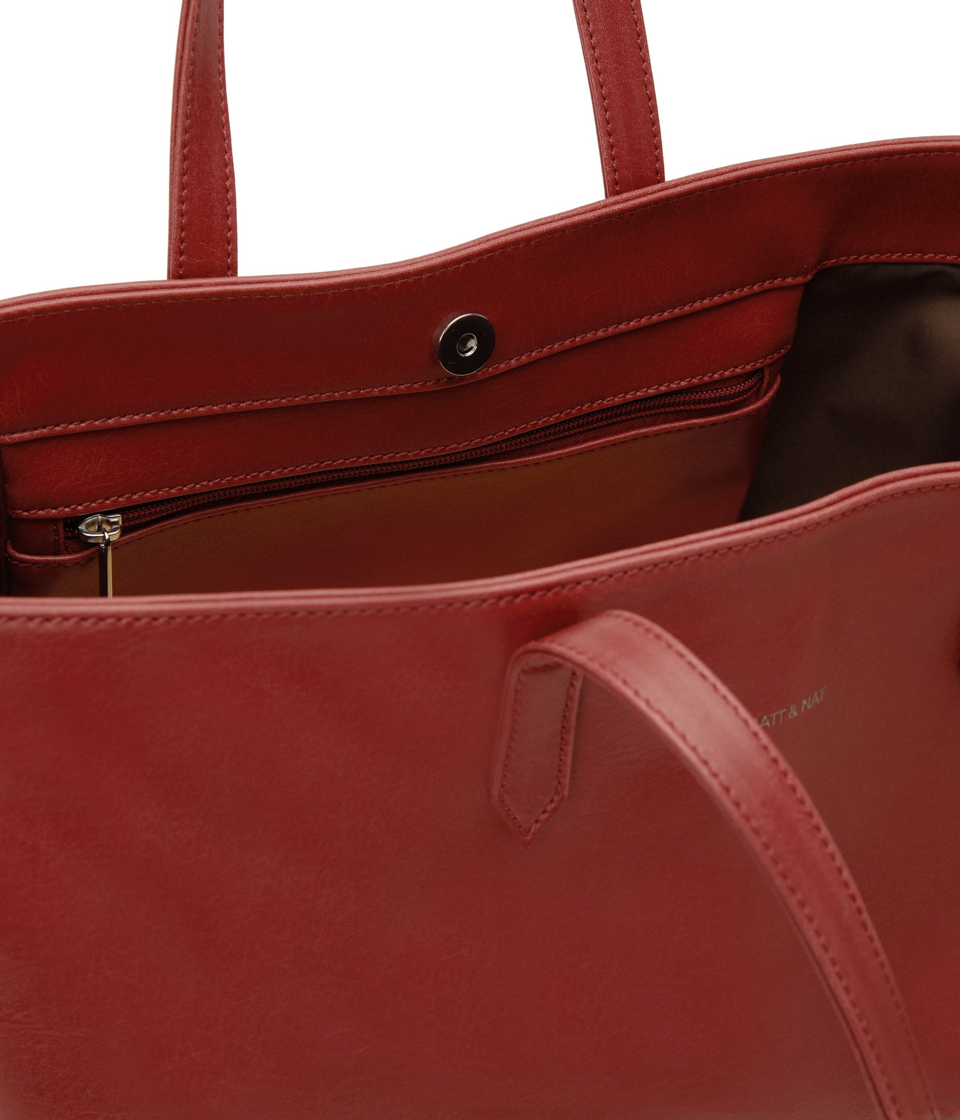 SCHLEPP Vegan Tote Bag - Vintage | Color: Red - variant::barn