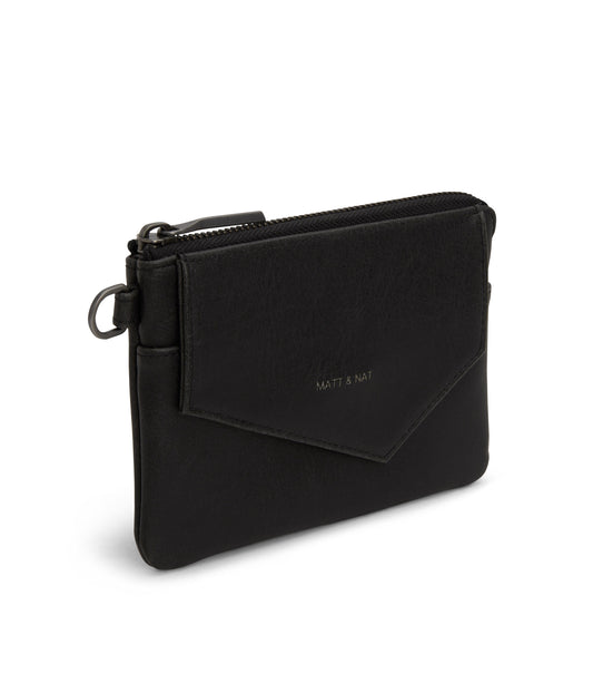 NIA SM  Small Vegan Wallet - Vintage | Color: Black - variant::black