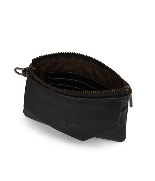 NIA SM  Small Vegan Wallet - Vintage | Color: Black - variant::black