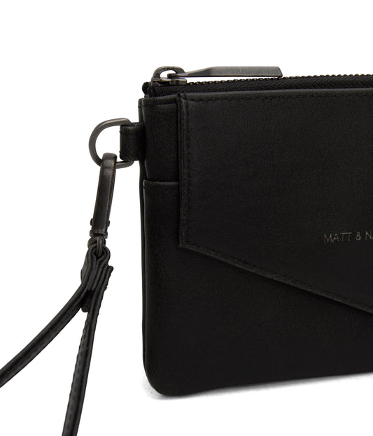 NIA SM  Small Vegan Wallet - Vintage | Color: Black - variant::black