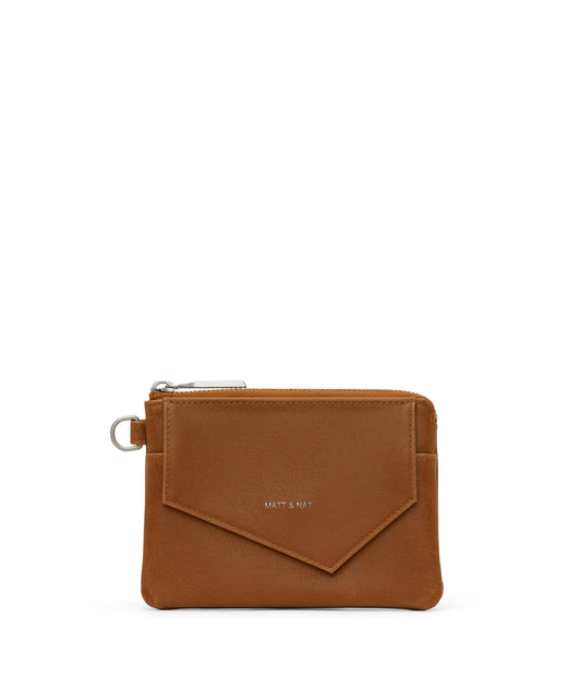 NIA SM  Small Vegan Wallet - Vintage | Color: Brown - variant::chili