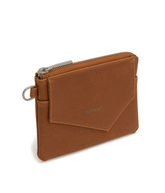 NIA SM  Small Vegan Wallet - Vintage | Color: Brown - variant::chili