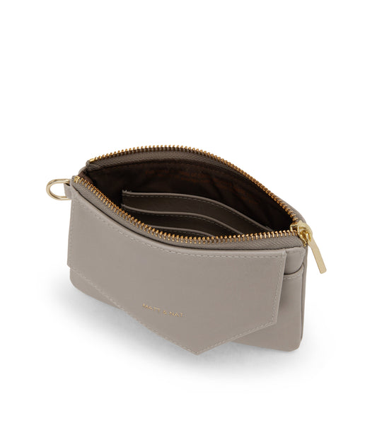 NIA SM  Small Vegan Wallet - Vintage | Color: Grey - variant::wave