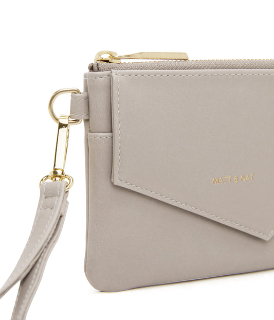 NIA SM  Small Vegan Wallet - Vintage | Color: Grey - variant::wave