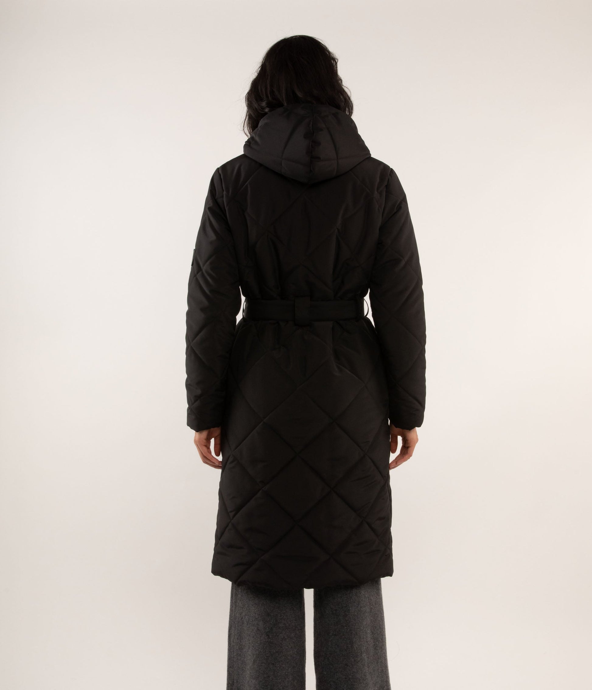 DALLAS Women's Vegan Quilted Jacket | Color: Black - variant::black