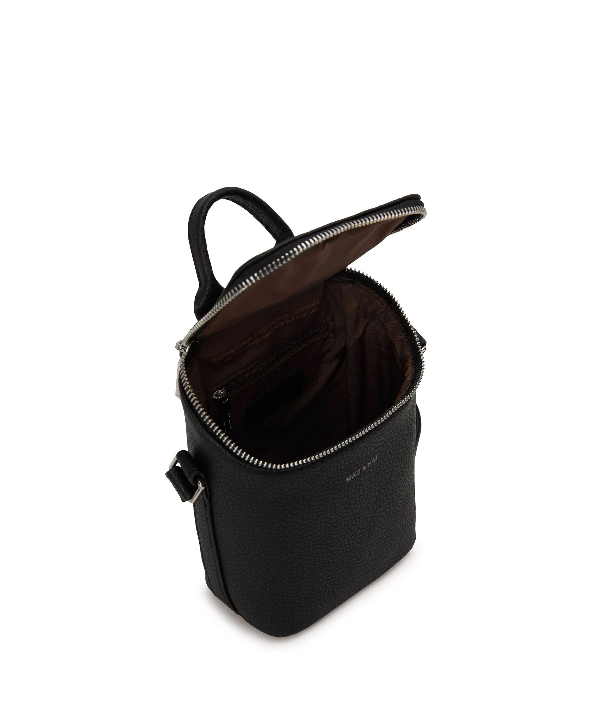BRAVEMICRO Vegan Crossbody Bag - Purity | Color: Black - variant::black