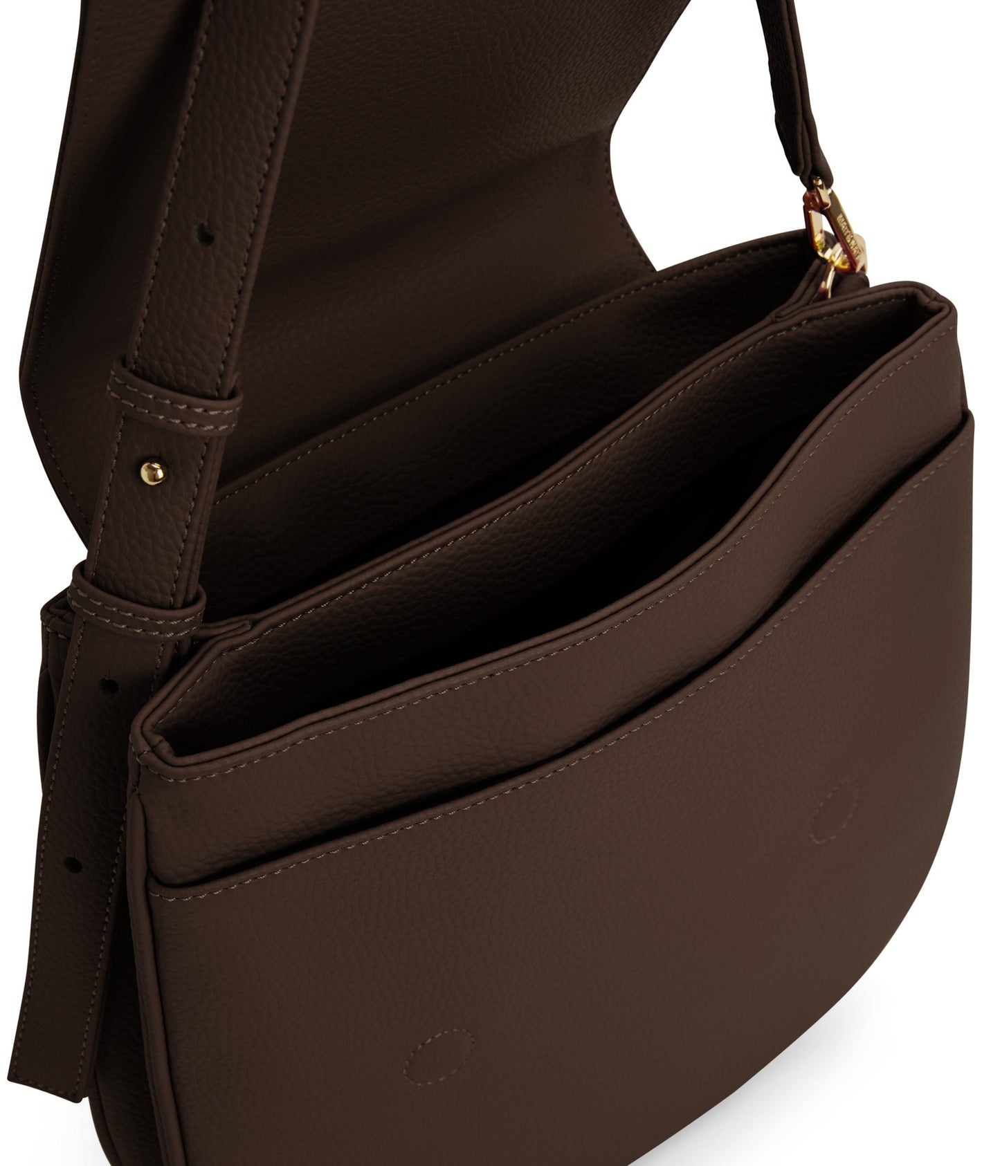 MATCH Vegan Shoulder Bag - Purity | Color: Brown - variant::chocolate