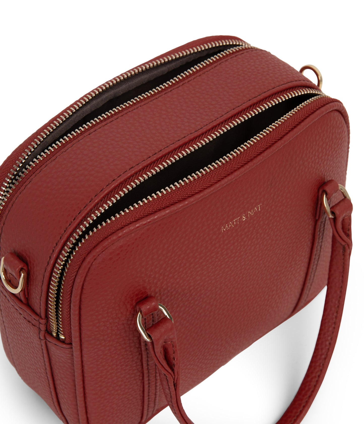 SABBI Small Vegan Satchel - Purity | Color: Red - variant::passion