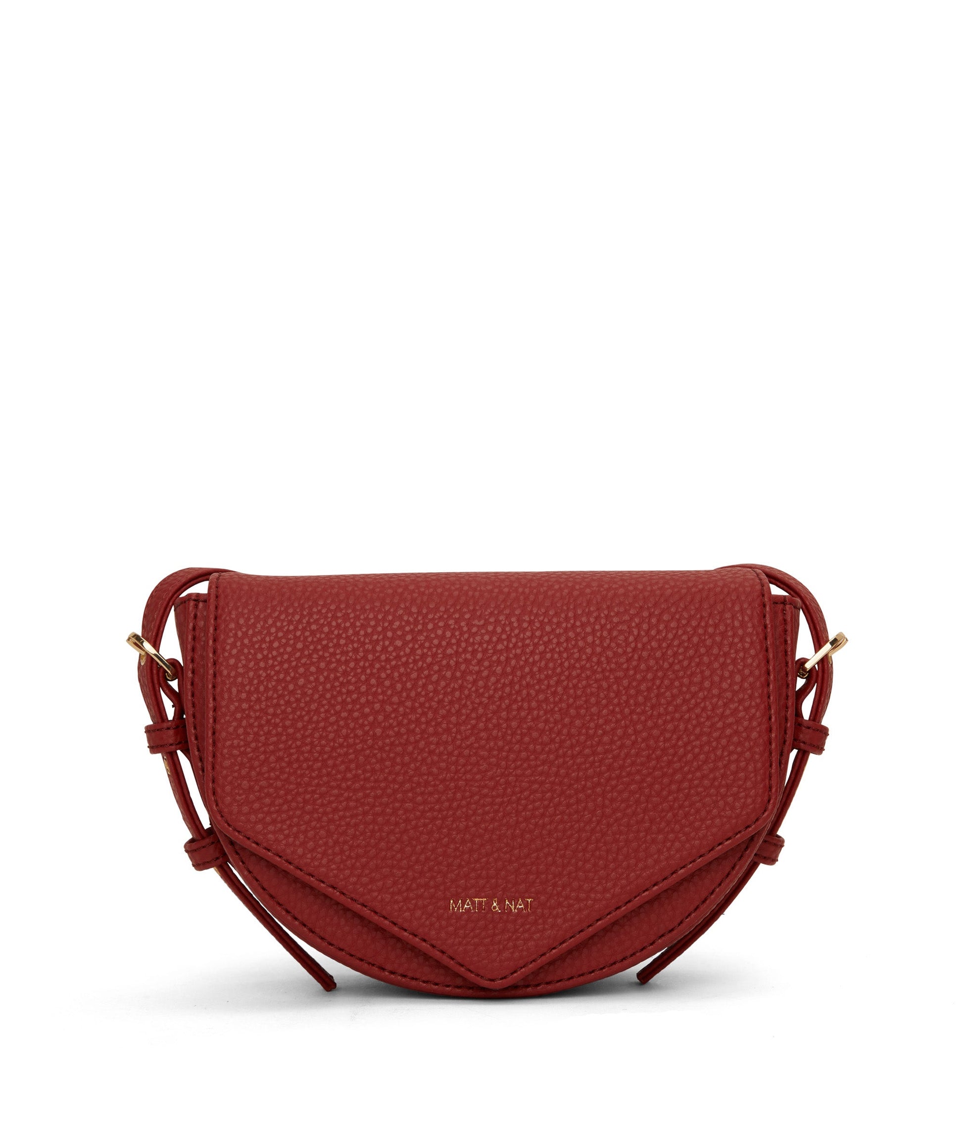 TWILL Vegan Saddle Bag - Purity | Color: Red - variant::passion