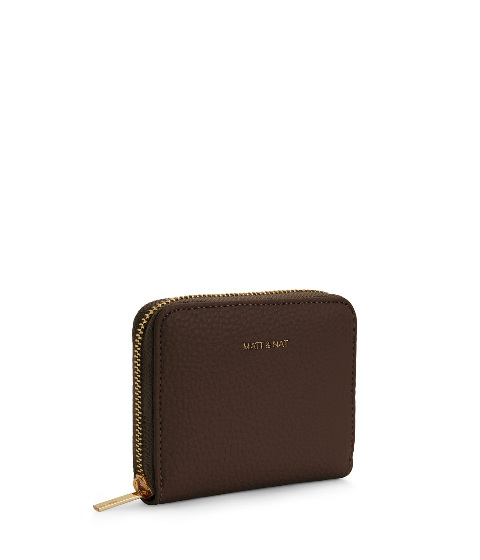 RUE Small Vegan Zip Wallet - Purity | Color: Brown - variant::chocolate