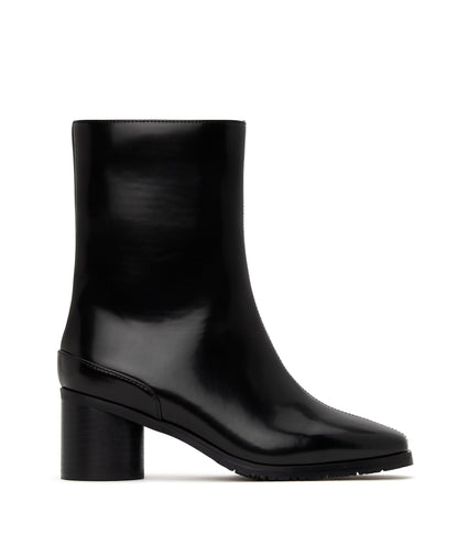 LIAM Women's Vegan High Heel Boots | Color: Black - variant::black