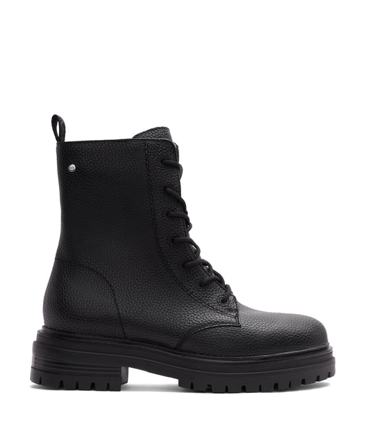MAREE Women's Vegan Combat Boots | Color: Black - variant::black