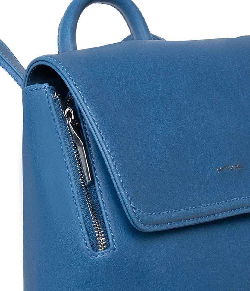 FABI Mini Vegan Backpack - Vintage | Color: Blue - variant::bluejay