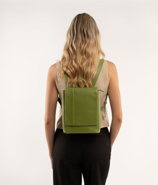 DEELY MED Vegan Small Backpack - Vintage | Color: Green - variant::frog