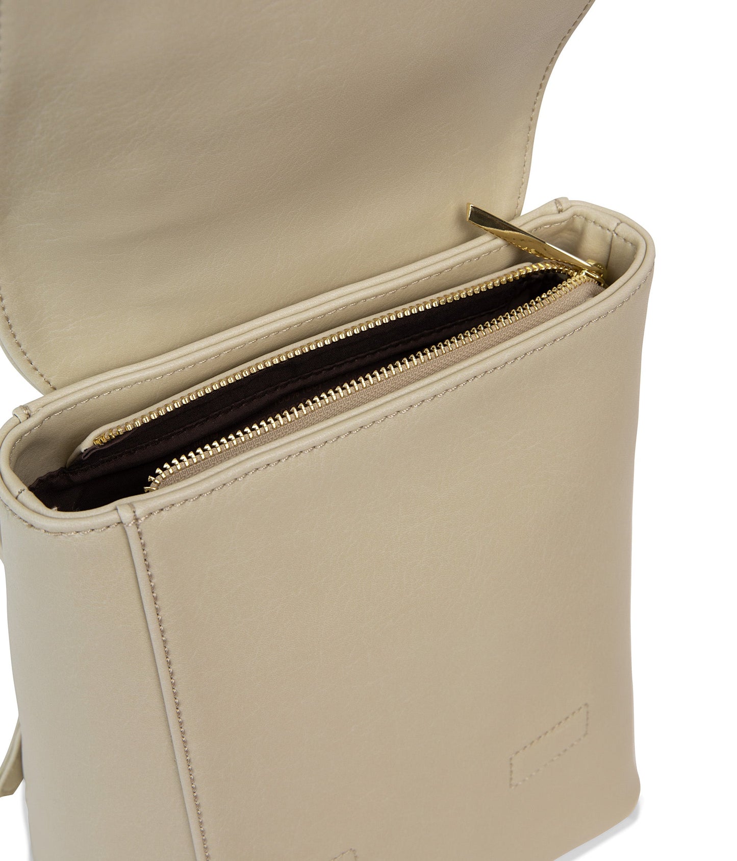 DEELY MED Vegan Small Backpack - Vintage | Color: White - variant::vanilla