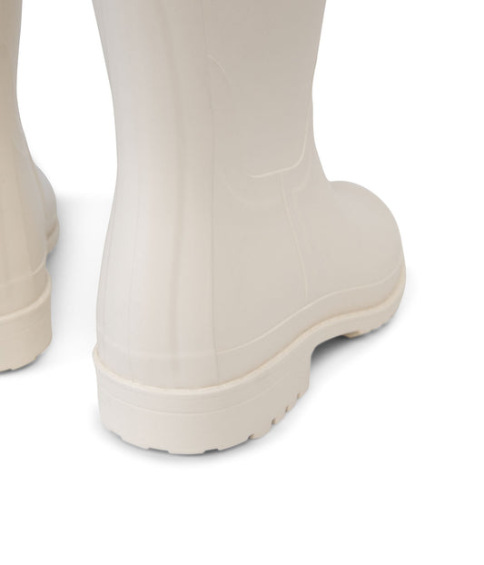 OTOKI Women's Tall Vegan Rain Boots | Color: Off White - variant::off white