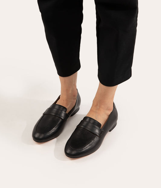 IVY Women's Vegan Loafers | Color: Black - variant::black