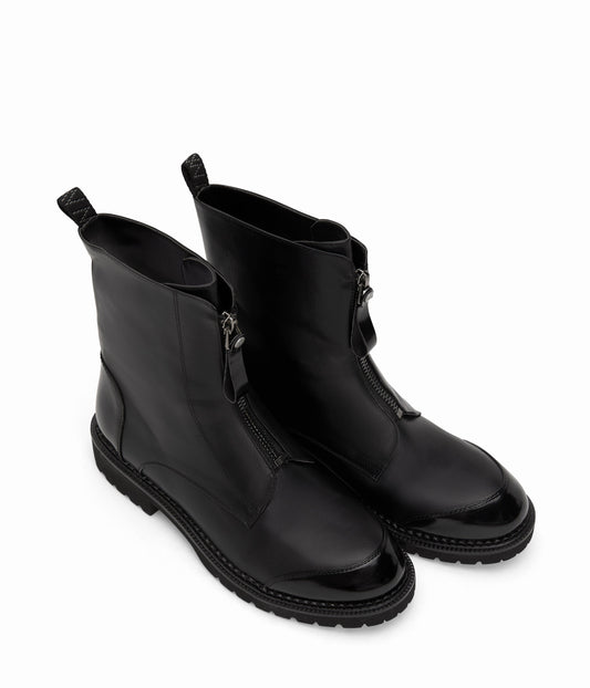 JASMIN Women's Vegan Combat Boots | Color: Black - variant::black