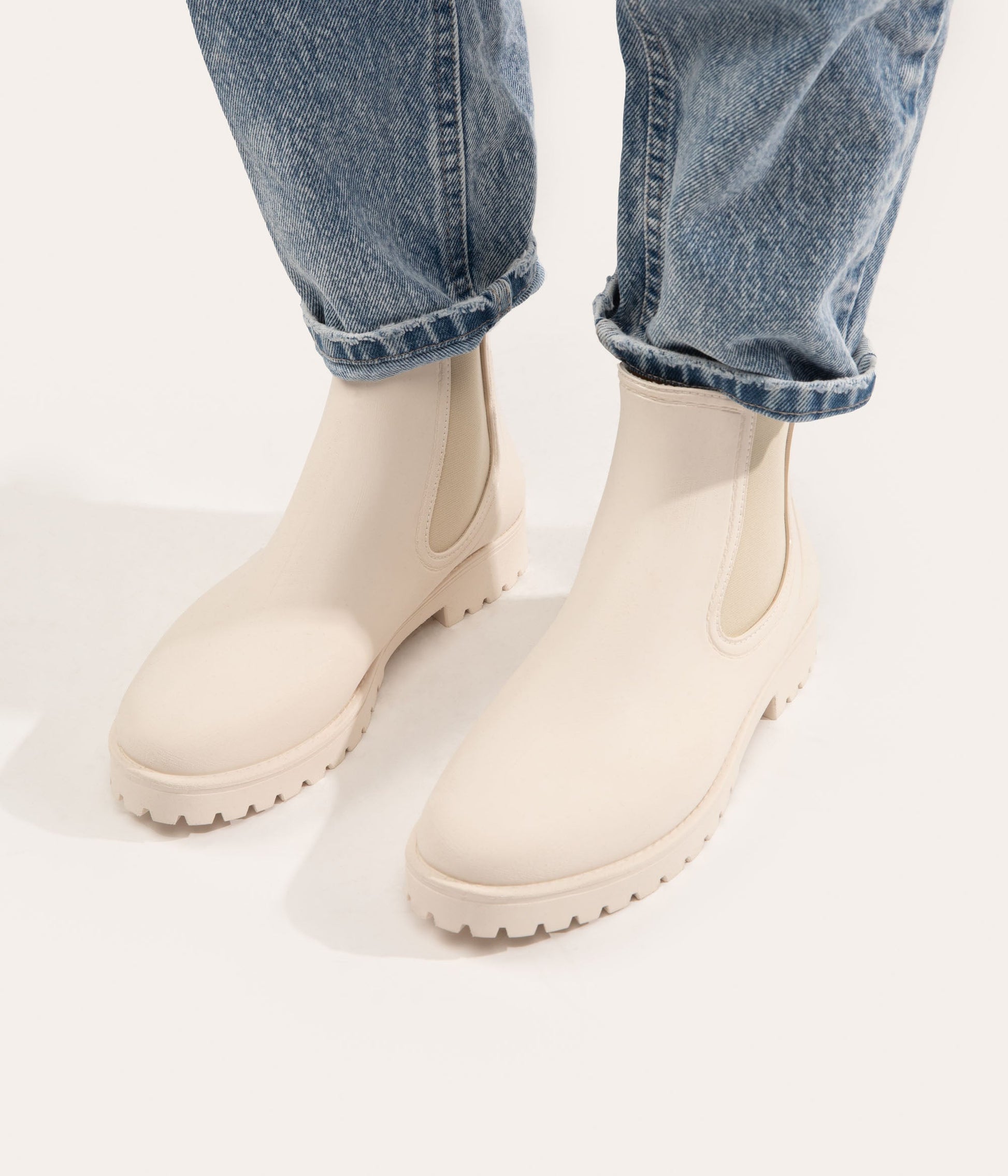 LANEY Women's Vegan Rain Boots | Color: White - variant::white