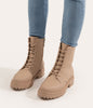 MAREE Women's Vegan Combat Boots | Color: White - variant::white