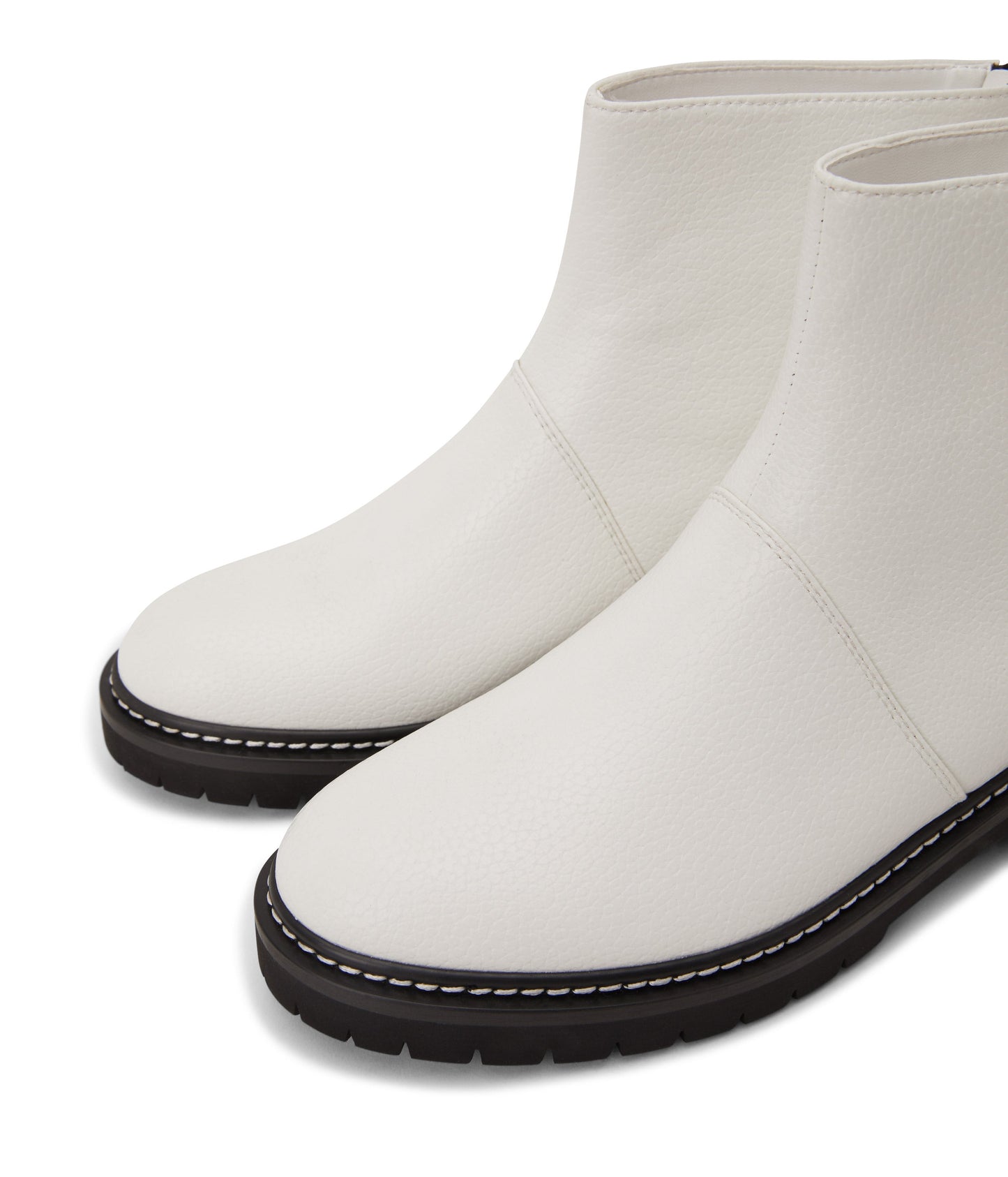 MIRRA Women's Vegan Combat Boots | Color: White - variant::white