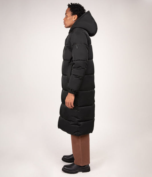 BERTAN Men's Vegan Puffer Coat | Color: Black - variant::black