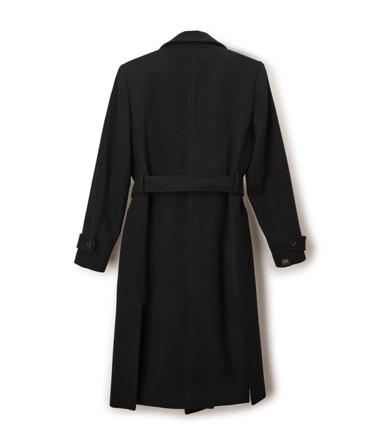 EVIE Women's Vegan Wool Coat | Color: Black - variant::black