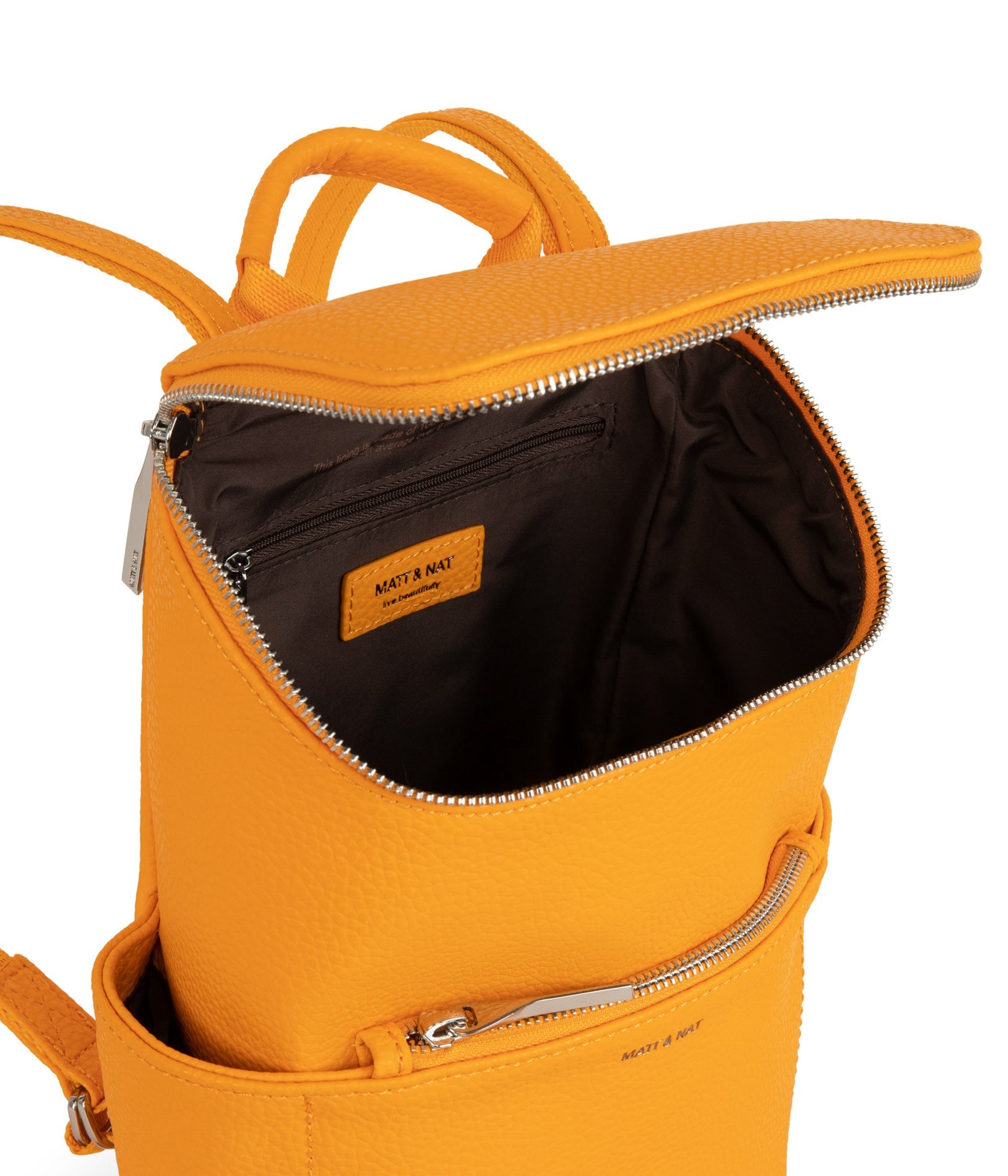 BRAVESM Small Vegan Backpack - Purity | Color: Orange - variant::arancia
