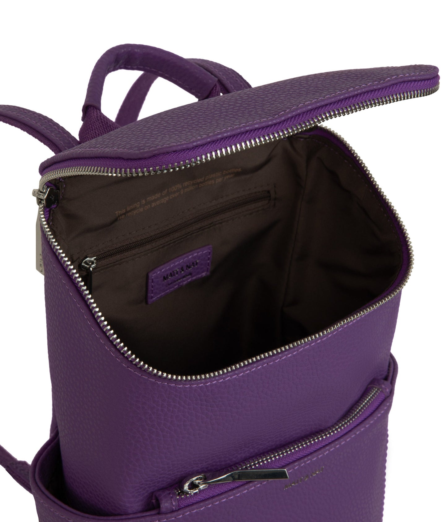 BRAVESM Small Vegan Backpack - Purity | Color: Purple - variant::violet