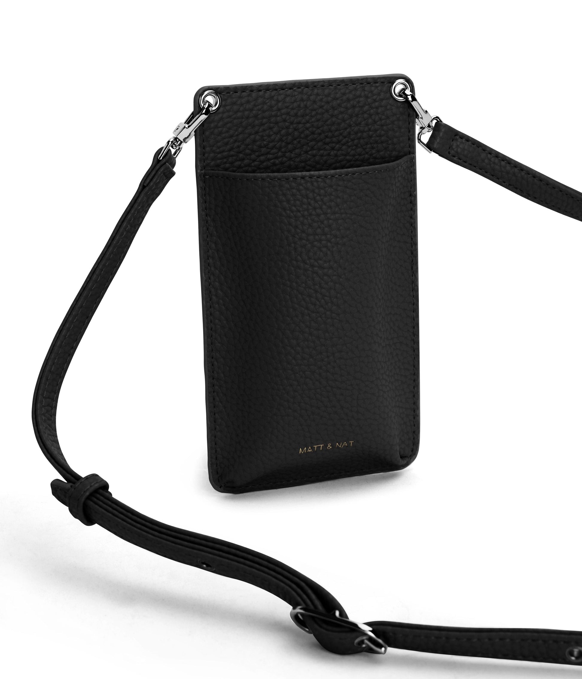 CUE Vegan Crossbody Phone Bag - Purity | Color: Black - variant::black