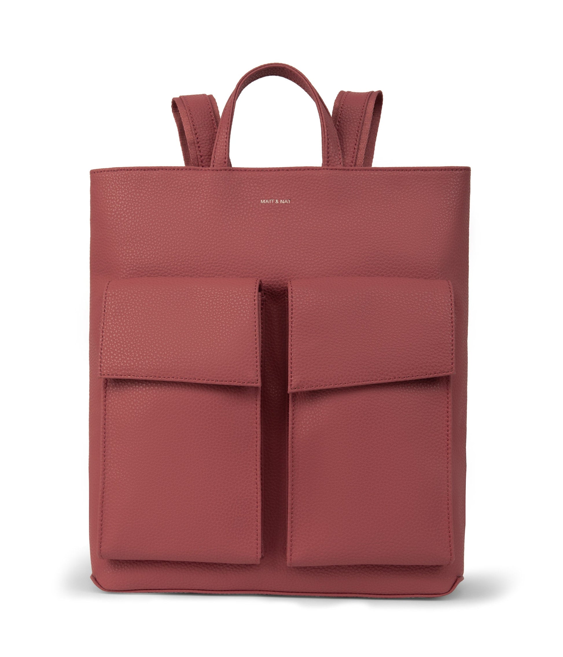 MYRON Vegan Backpack - Purity | Color: Red - variant::lychee