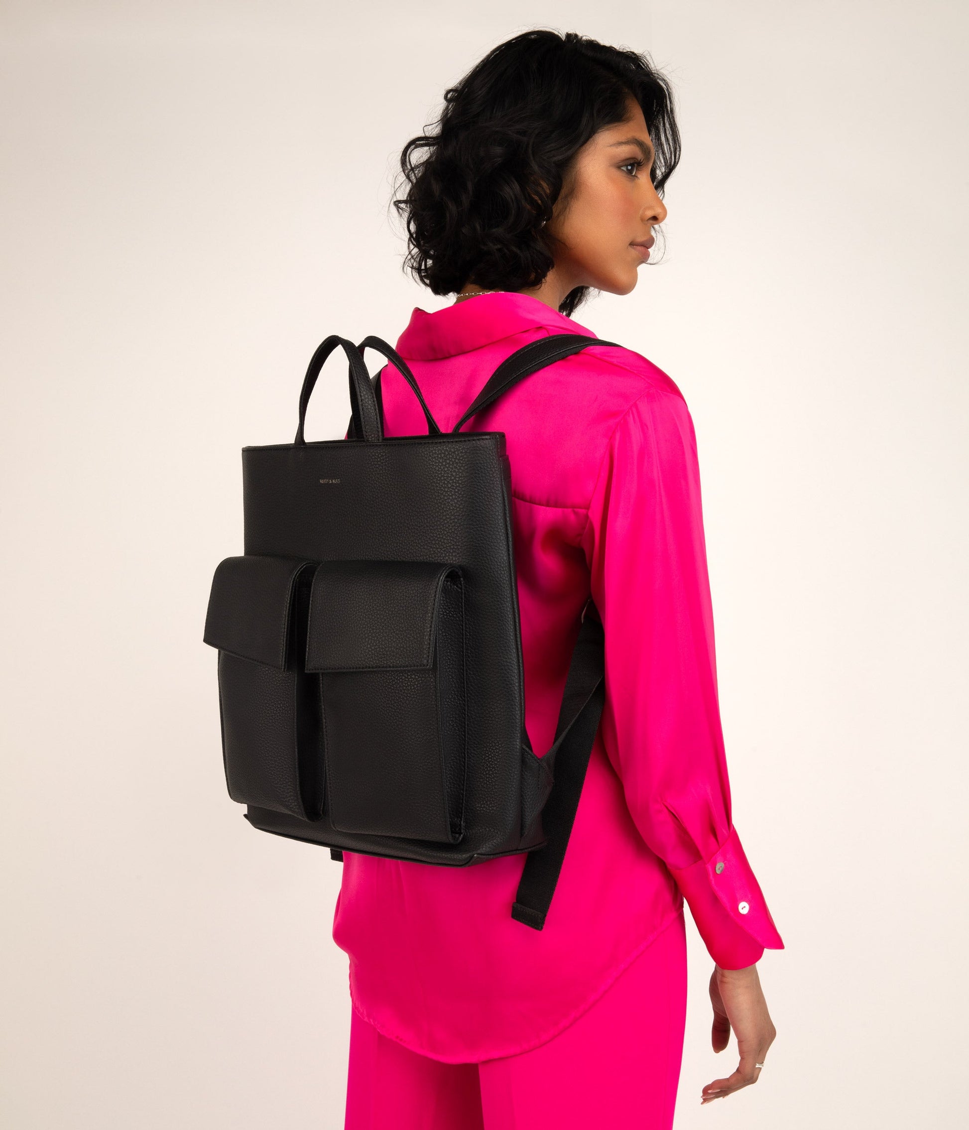 MYRON Vegan Backpack - Purity | Color: Red - variant::lychee