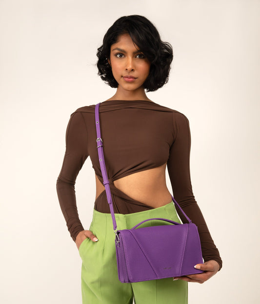 RENEE Vegan Crossbody Bag - Purity | Color: Purple - variant::violet